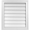 Ekena Millwork Vertical Surface Mount PVC Gable Vnt: Non-Functional, w/2"W x 1-1/2"H, Brickmould Frame, 20"W x 22"H GVPVE20X2202SN - alternate 1